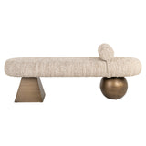 Bench Alexander Jones beige angora Geneva Richmond Interiors Benk
