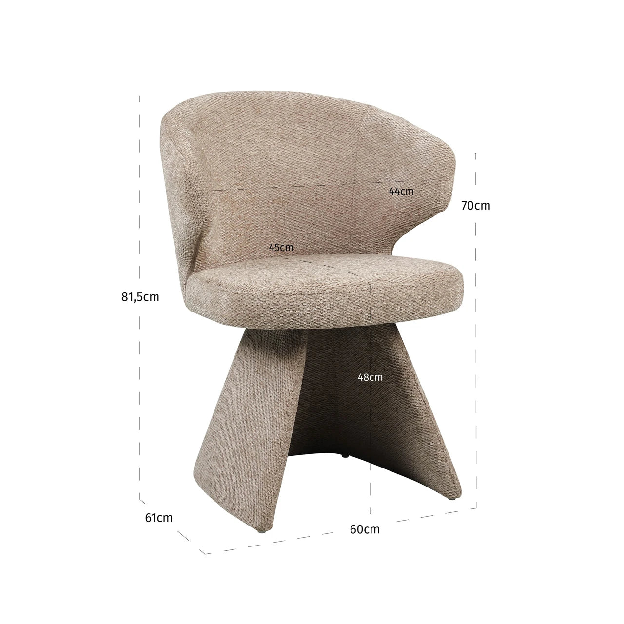Spisestol Zenith mocca boldweave Richmond Interiors Spisestol