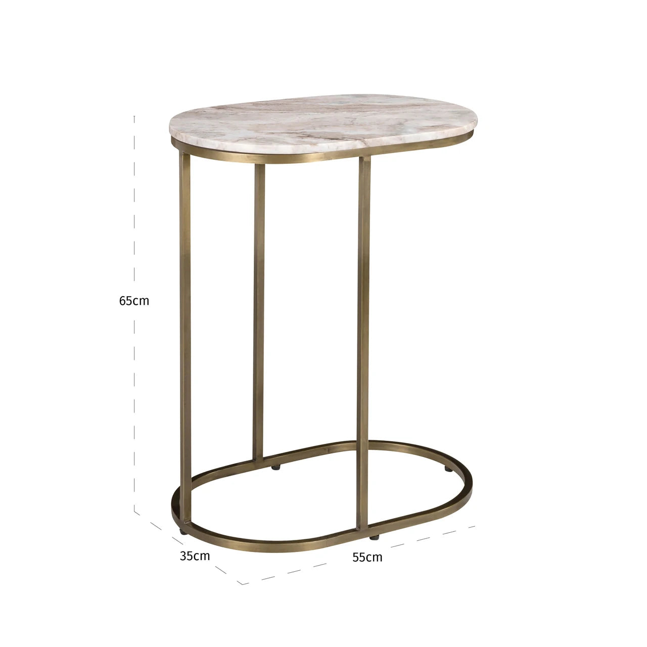 Sofa table Bottega Blush beige Richmond Interiors Sofabord