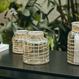 BAMBOO lamper av bambus - h15 cm - natur Nordal LANTERNER