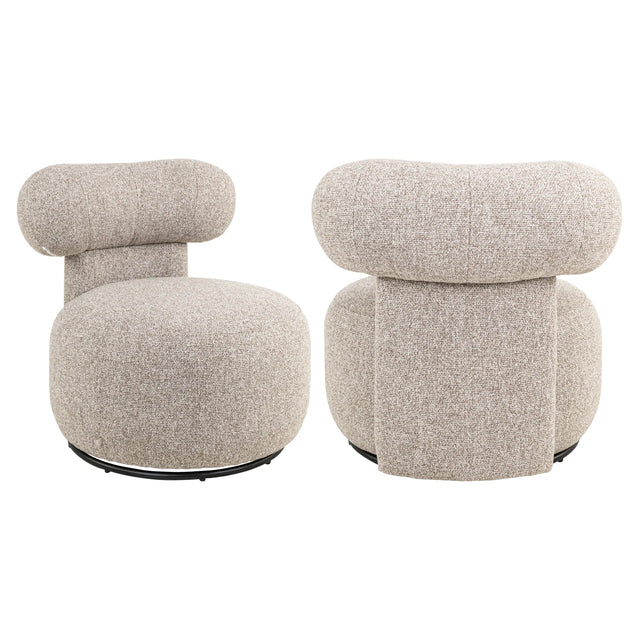 Lounge chair Kaya cayenne brown swivel Richmond Interiors Lenestol