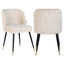 Spisestol Alicia FR hvit chenille brannhemmende Richmond Interiors Spisestol