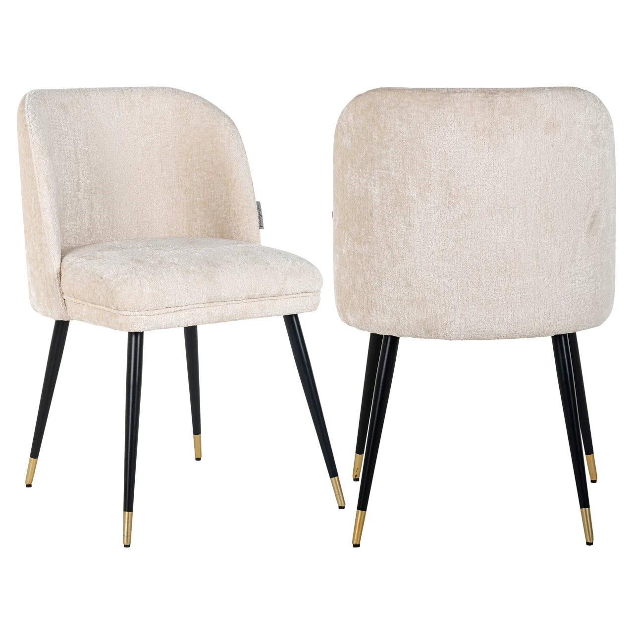 Spisestol Alicia FR hvit chenille brannhemmende Richmond Interiors Spisestol