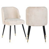 Spisestol Alicia FR hvit chenille brannhemmende Richmond Interiors Spisestol