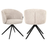 Spisestol Olivia natural miami swivel Richmond Interiors Spisestol