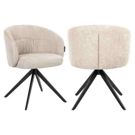 Spisestol Olivia natural miami swivel Richmond Interiors Spisestol
