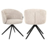 Spisestol Olivia natural miami swivel Richmond Interiors Spisestol