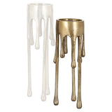 Lysestake Lorin børstet gull liten Richmond Interiors Lysestake
