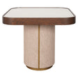 Endebord Willox beige inkludert glass Richmond Interiors Sidebord