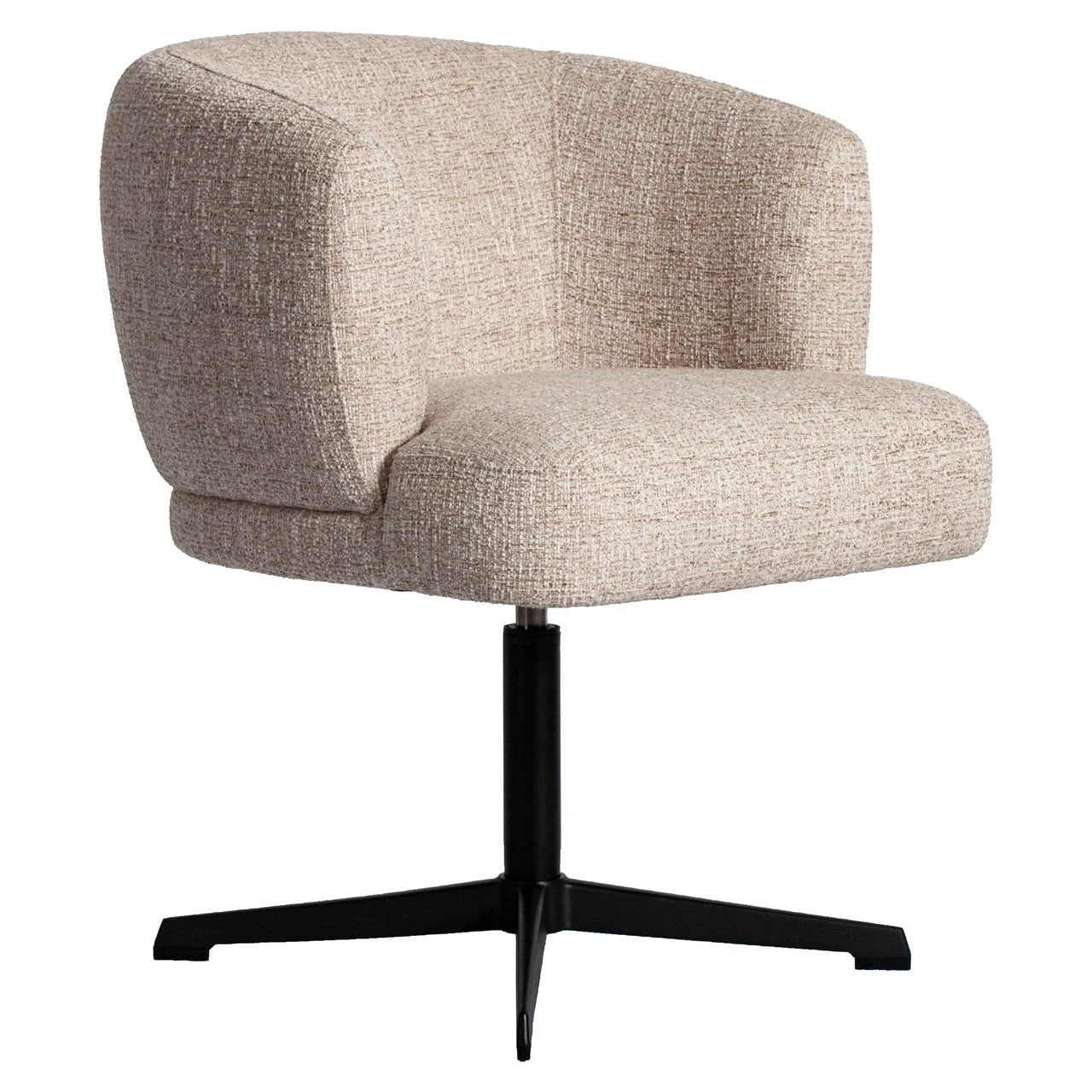 Spisestol Dinan kremfarget tweed flammehemmende - svingbar Richmond Interiors Spisestol