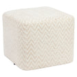 Pouffe & Fotstøtte Ciela beige chevron Richmond Interiors Pall