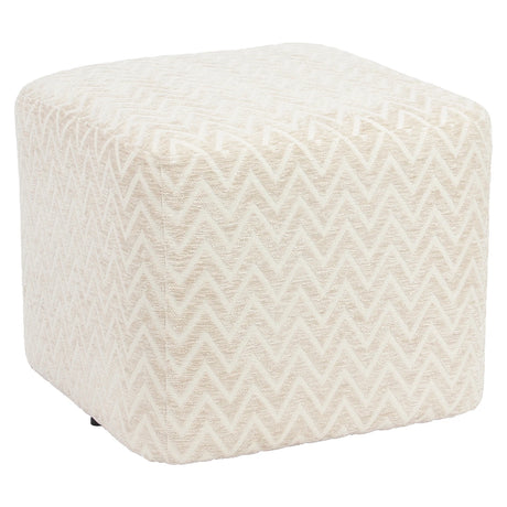 Pouffe & Fotstøtte Ciela beige chevron Richmond Interiors Pall
