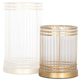 Hurricane light Dyara gold small Richmond Interiors Lanterne og lysglass