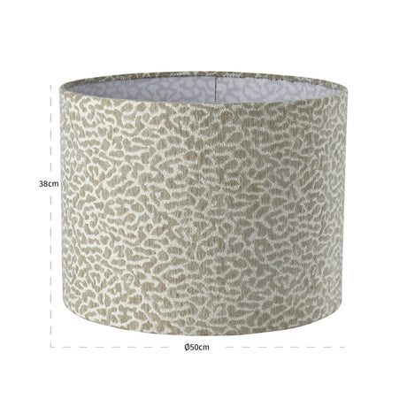 Lampeskjerm Zena beige leopard 50Ø Richmond Interiors Lampeskjerm