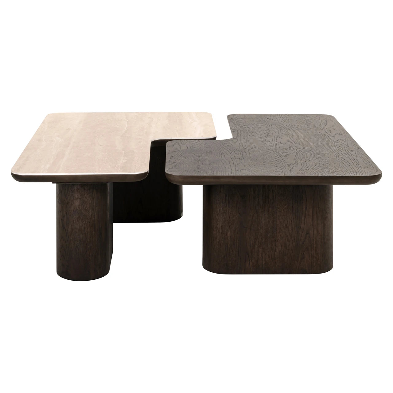 Salongbord Nando brun Sett med 2 Richmond Interiors Sofabord