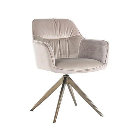 Spisestol Aline khaki fløyel svingbar flammehemmende Richmond Interiors Spisestol