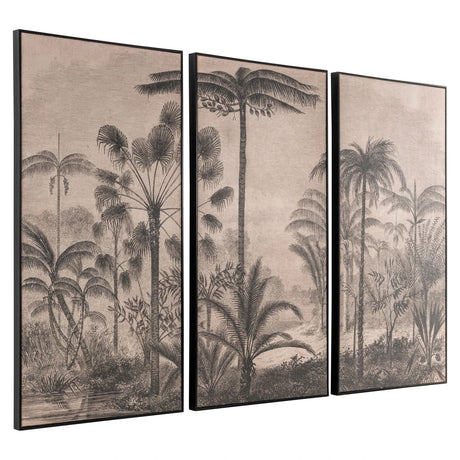 Veggkunst Rhapsody brun sett med 3 Richmond Interiors Bilde