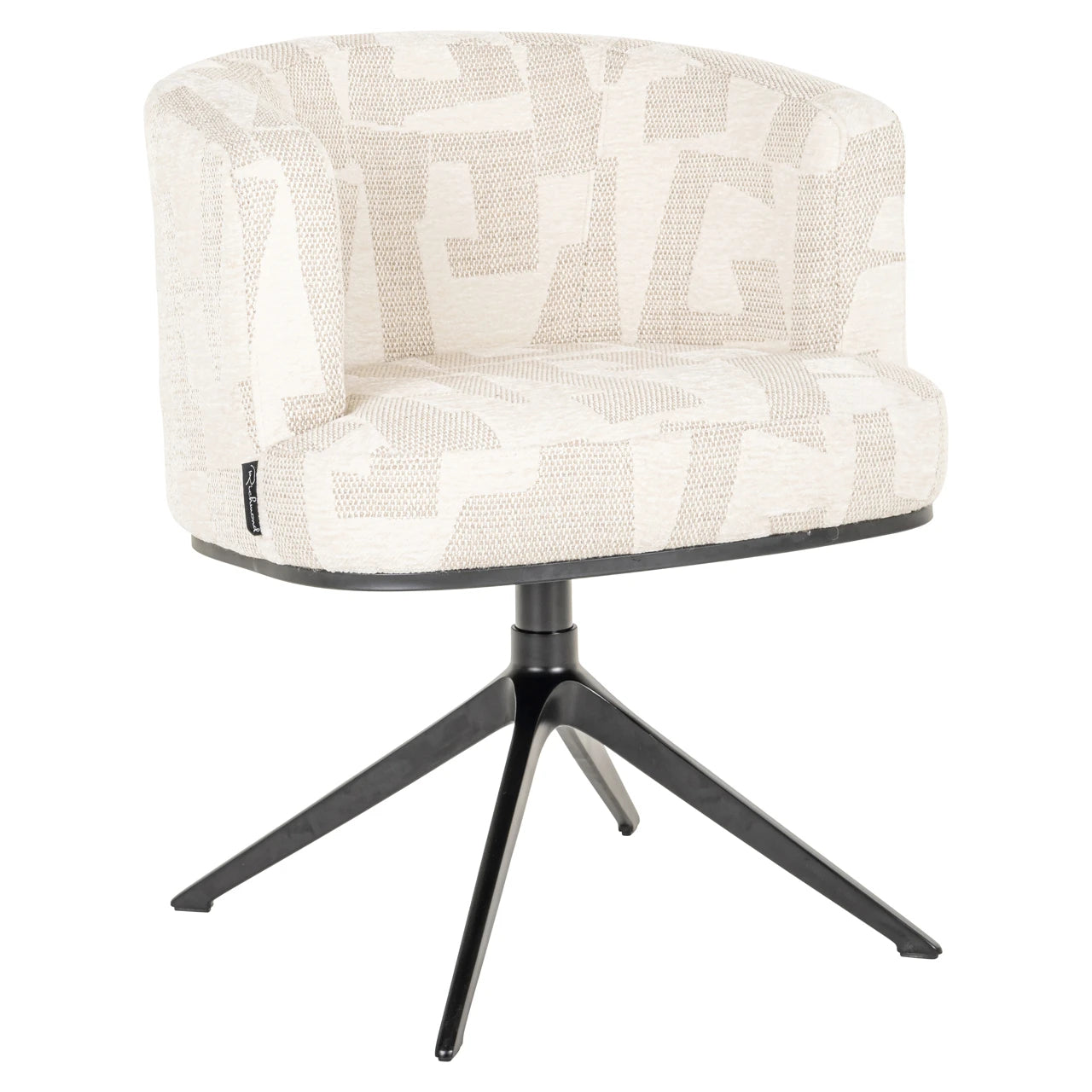 Spisestol Cheyenne beige graffic svingbar Richmond Interiors Spisestol
