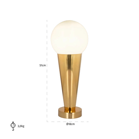 Bordlampe Cone gull Richmond Interiors Bordlampe