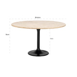 Spisebord Hampton svart 140Ø Richmond Interiors Spisebord