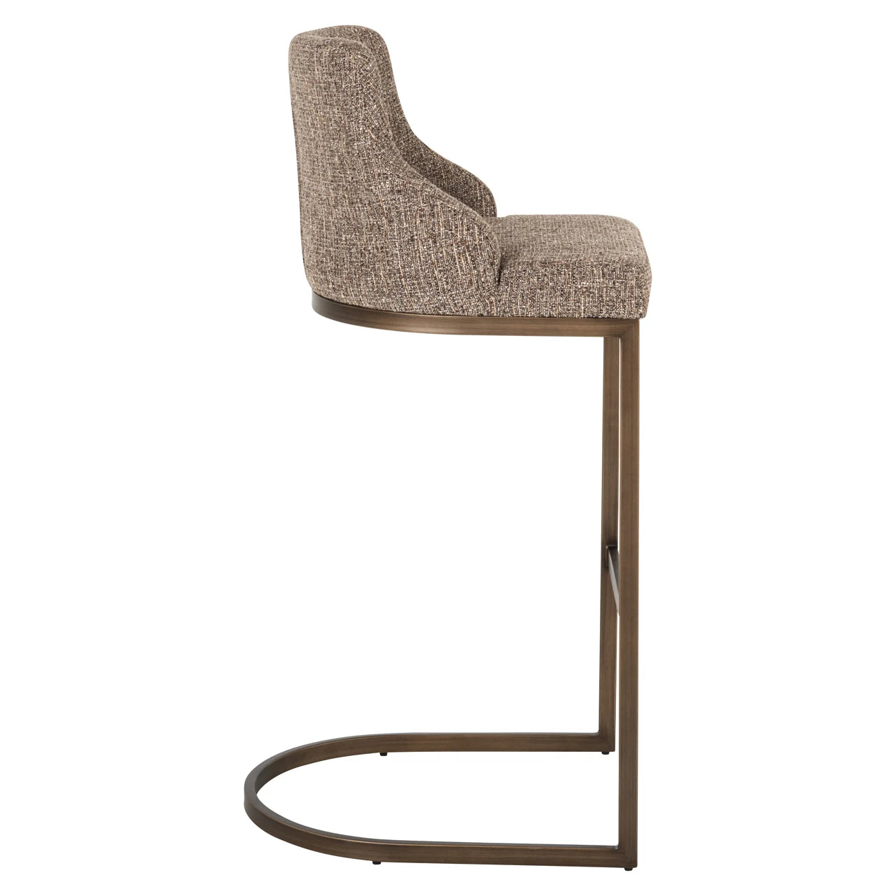Barkrakk Bolton brun tweed Sett med 2 Richmond Interiors Barstol