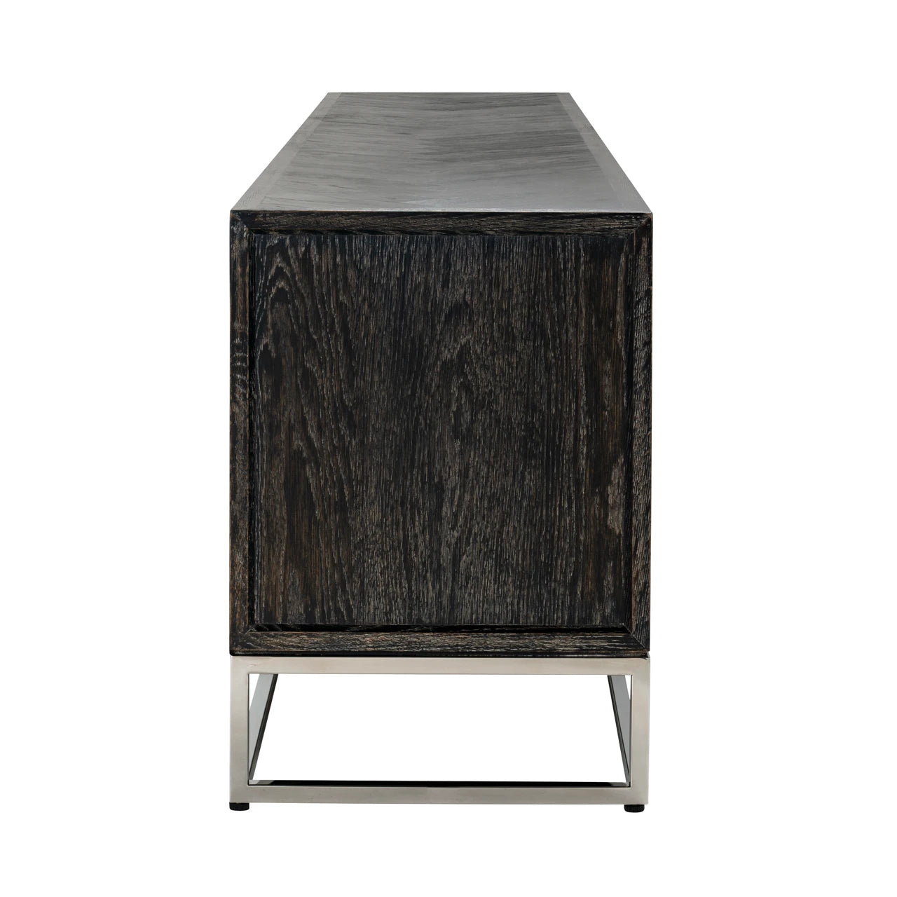 TV-benk Blackbone Silver svart rustikk 220 Richmond Interiors TV-benk