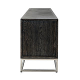 TV-benk Blackbone Silver svart rustikk 220 Richmond Interiors TV-benk