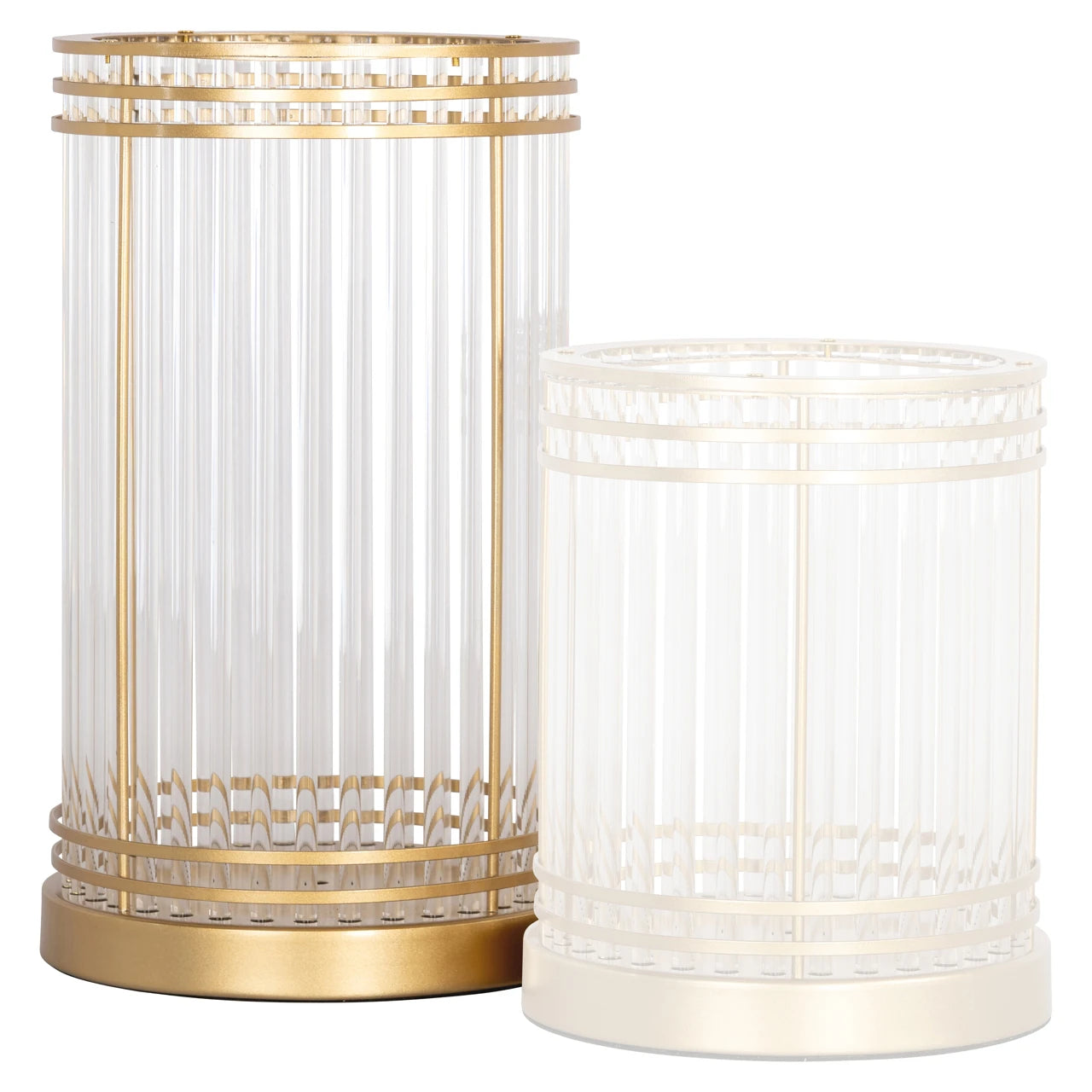 Orkanlampe Dyara gull stor Richmond Interiors Lanterne og lysglass