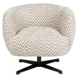 Lounge chair Estelle sand chevron swivel Richmond Interiors Lenestol