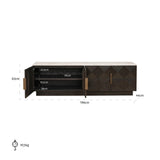 TV-benk Claremont brun Richmond Interiors TV-benk
