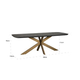 Spisebord Cambon mørk kaffe dansk oval 280 Richmond Interiors Spisebord