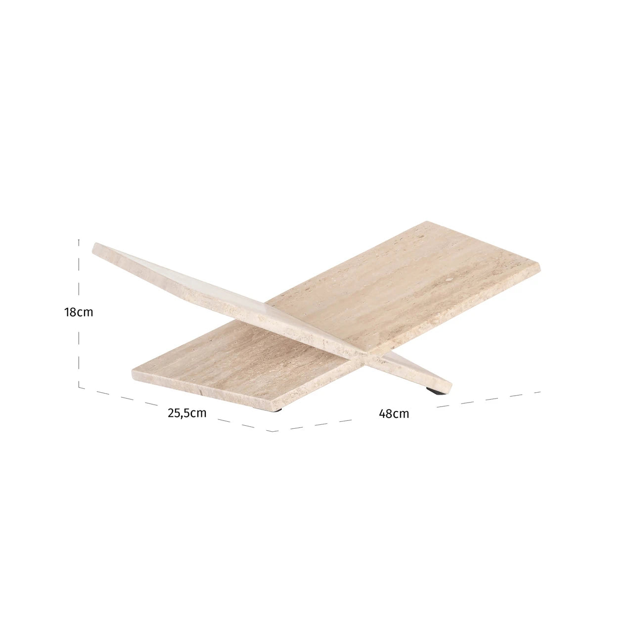 Bokstativer Belice beige Richmond Interiors Hylle