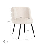 Spisestuestol Stella niagara beige flammehemmende Richmond Interiors Spisestol