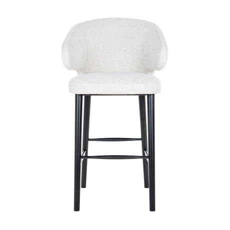 Barstol Indigo hvit bouclé Richmond Interiors Barstol