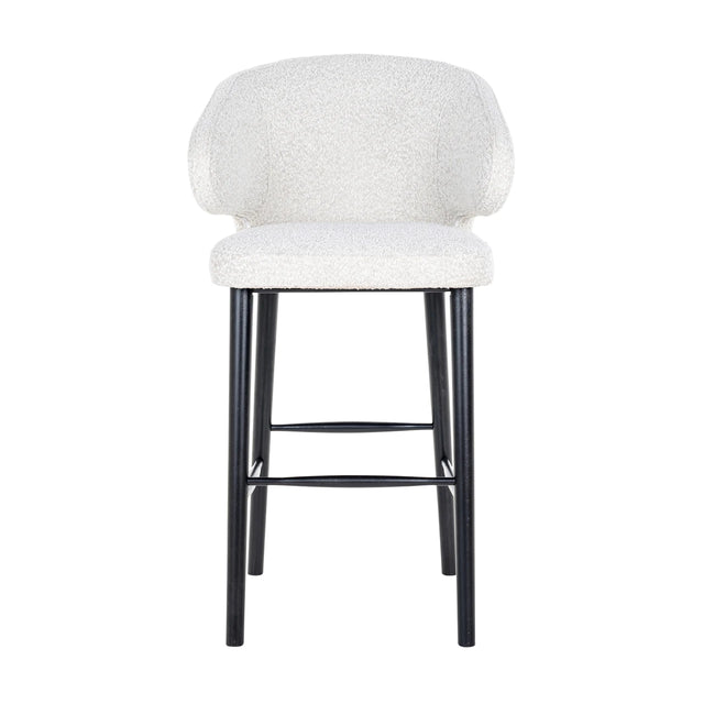 Barstol Indigo hvit bouclé Richmond Interiors Barstol