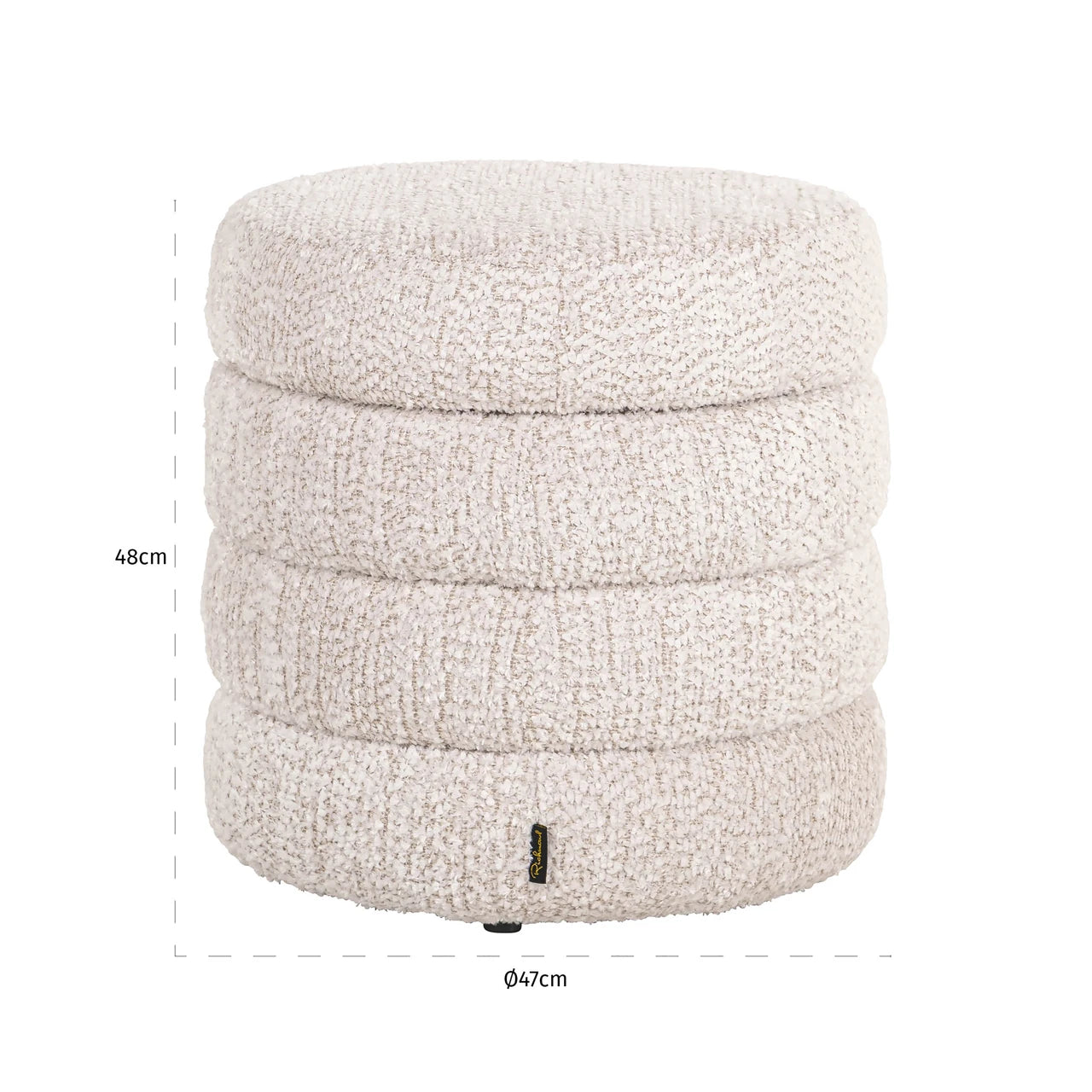 Pouffe & Footstool Adele brun chunky Richmond Interiors Pall