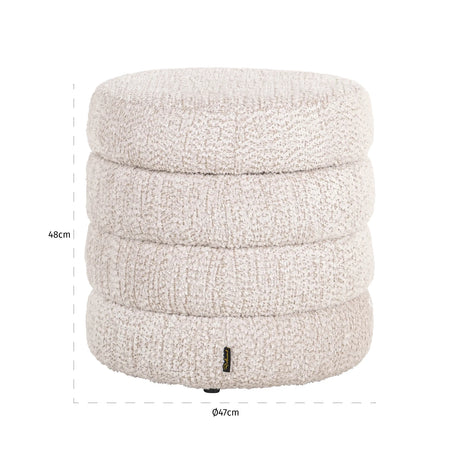 Pouffe & Footstool Adele brun chunky Richmond Interiors Pall
