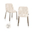 Spisestol Lana beige graffic sett med 2 Richmond Interiors Spisestol