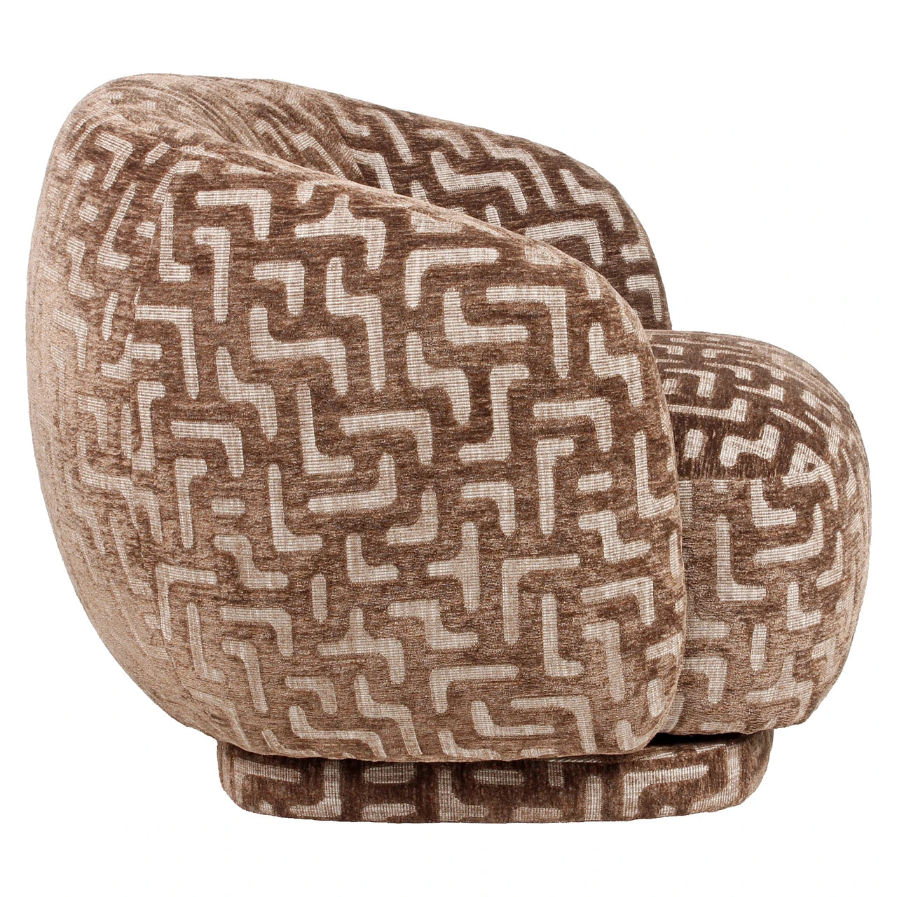 Lounge chair Negreslo brun labyrint Richmond Interiors Lenestol