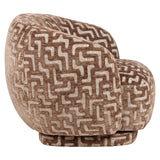 Lounge chair Negreslo brun labyrint Richmond Interiors Lenestol