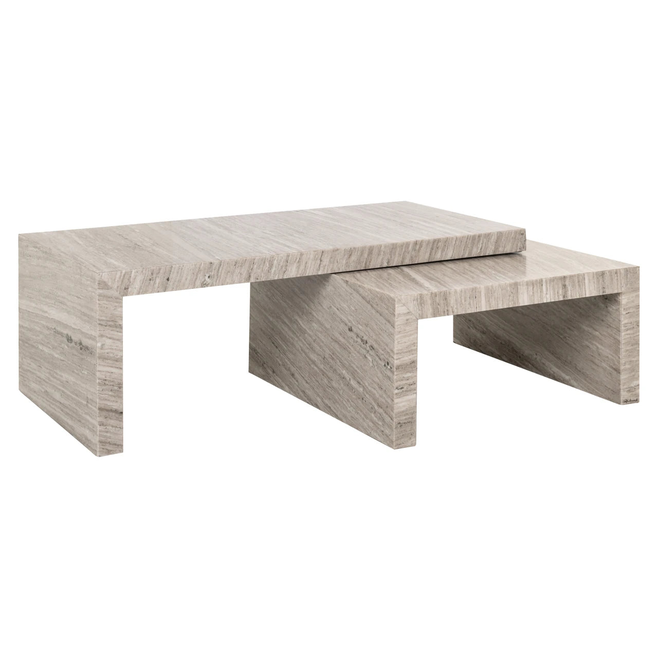 Salongbord Novaz sand Sett med 2 Richmond Interiors Sofabord