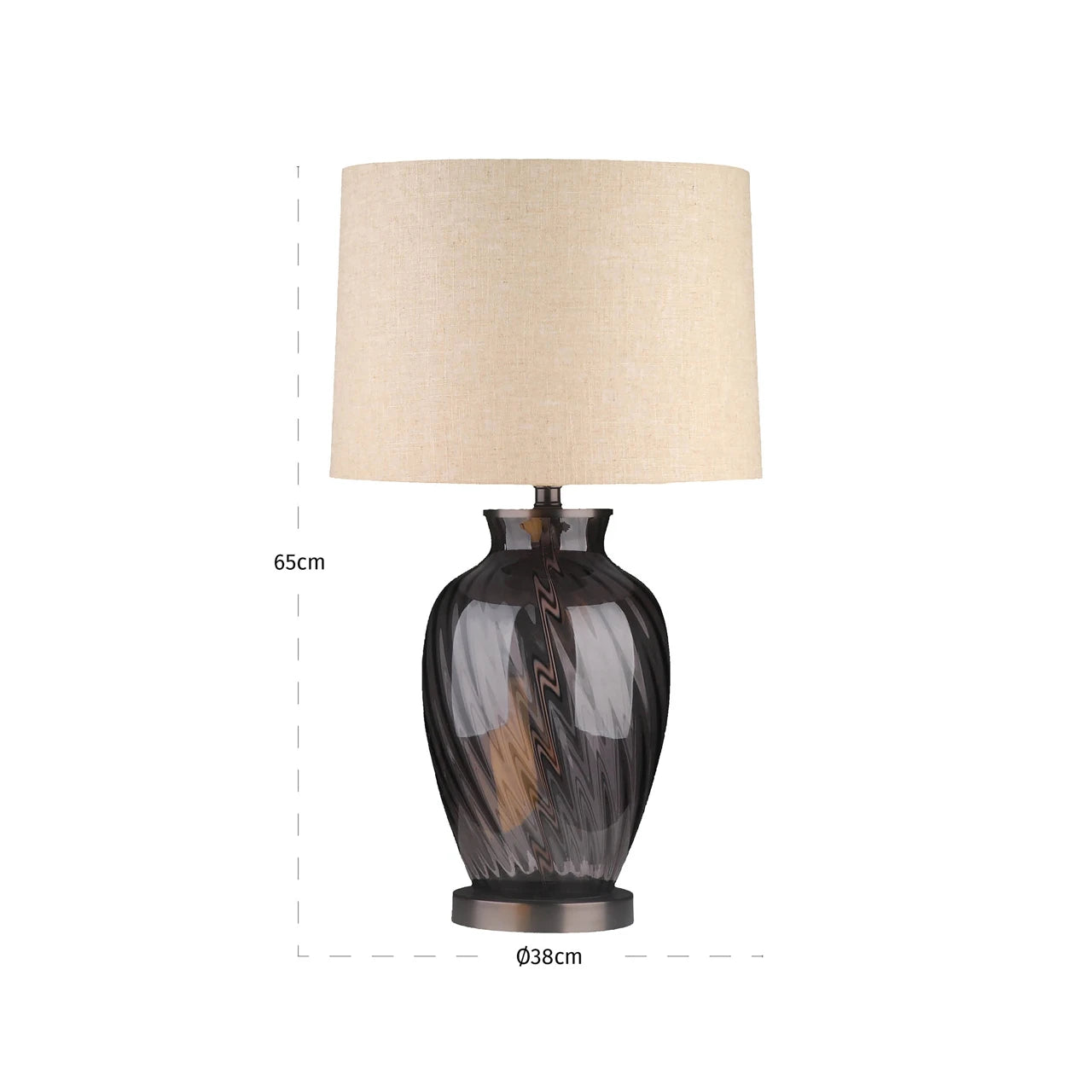 Bordlampe Rowan røyk Richmond Interiors Bordlampe