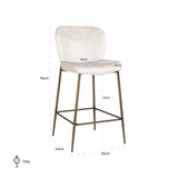 Counter stool Darby cream fusion Richmond Interiors Barstol