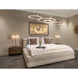 Bed Obidis naturlig lineær 180x210 madrassstørrelse med oppbevaring Richmond Interiors Seng