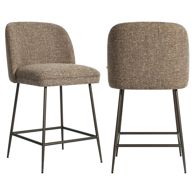 Counter stool Pullitzer brun tweed Richmond Interiors Barstol