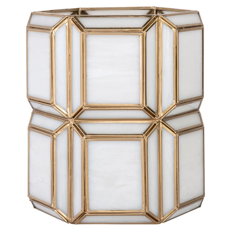Hurricane light Ariana messing antikk liten Richmond Interiors Lanterne og lysglass