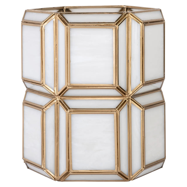 Hurricane light Ariana messing antikk liten Richmond Interiors Lanterne og lysglass