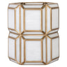 Hurricane light Ariana messing antikk liten Richmond Interiors Lanterne og lysglass