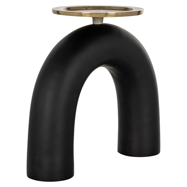 Lysestake Livi svart/gull stor Richmond Interiors Lysestake