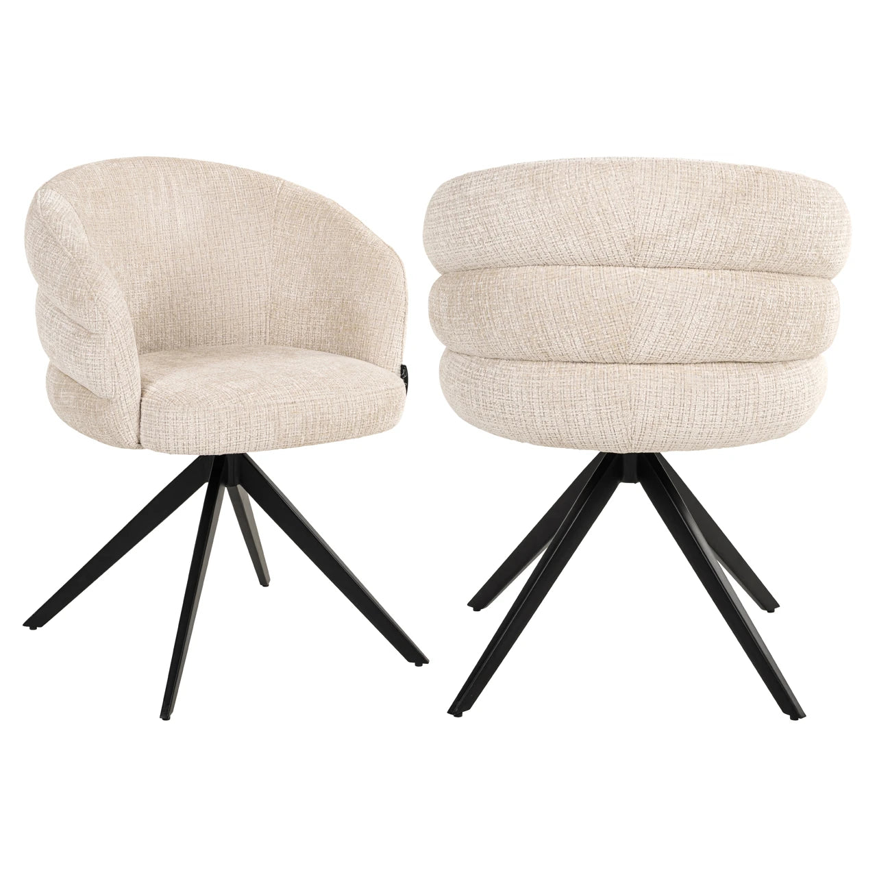 Spisestol Serenity niagara beige svingbar brannhemmende Richmond Interiors Spisestol
